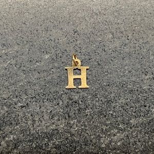 Zoe Chicco 14K Yellow Gold “H” Initial Letter Charm Pendant